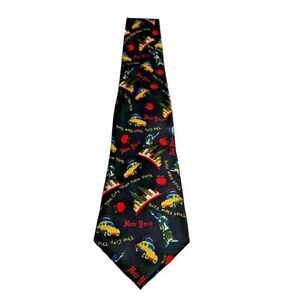 Danggi Man Men Tie New York City‎ Taxicab Statue Of Liberty Novelty Suit Necktie